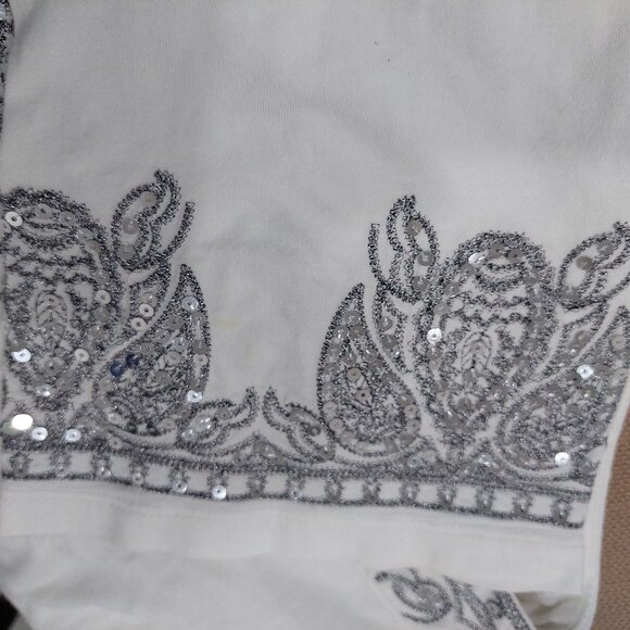 INC International Concepts Fairycore Silver Flared Tunic, Size L - Picture 6 of 6